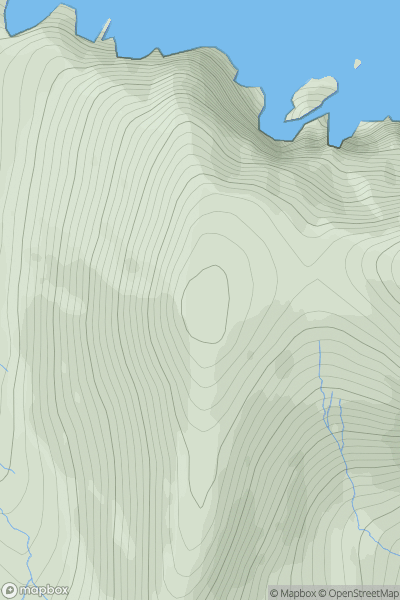 Thumbnail image for Mullach Mor [St Kilda] showing contour plot for surrounding peak